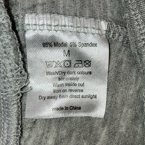 Modal pyjama bottom pants / Casual charcoal Gray Lounge Pants - Picture 2 of 16